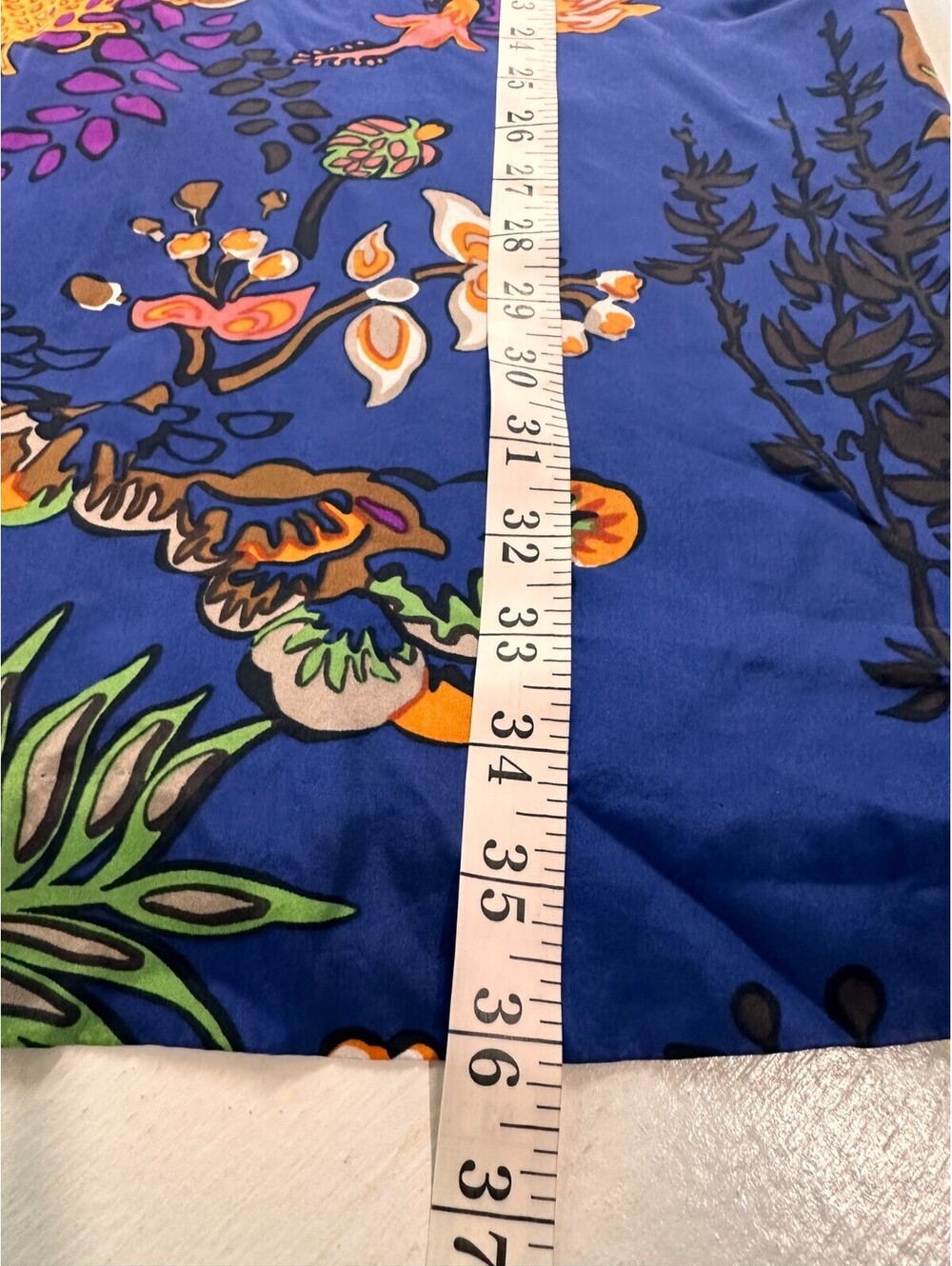 J. Crew Blue Floral Sheath Dress Sea Coral Silk Mini Dress 2 - Picture 7 of 7